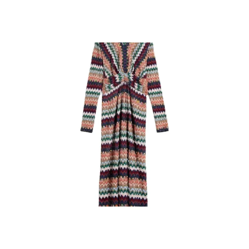 MISSONI Long Sleeved Dress Women's Multicolor-3