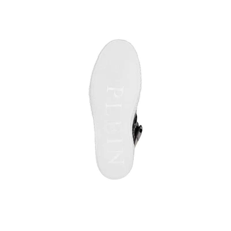PHILIPP PLEIN High Top Skateboard Shoes Unisex Black-3