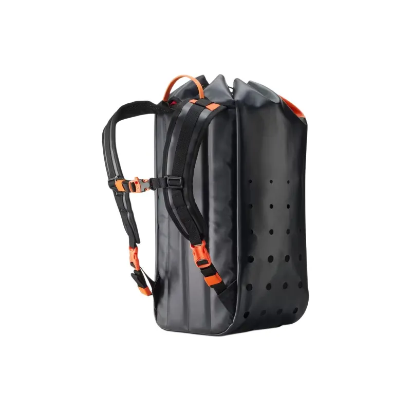 DECATHLON Polyester Backpack Regular Unisex Orange & Black-3