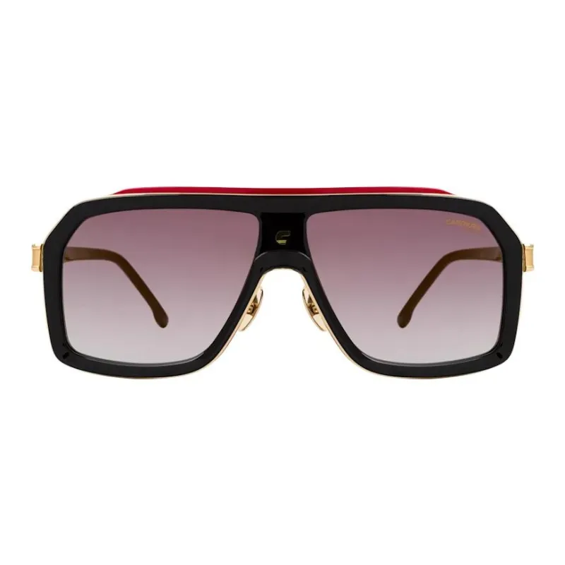 CARRERA Plastic Titanium Irregular Shape Sunglasses Unisex Black-1