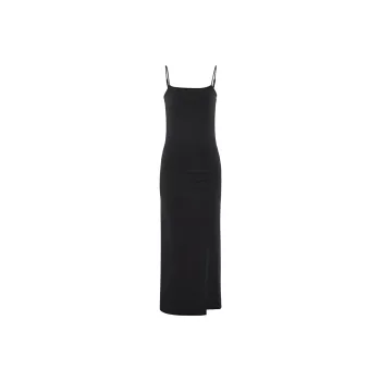 URBAN REVIVO Slip Dress Women's Jet Black