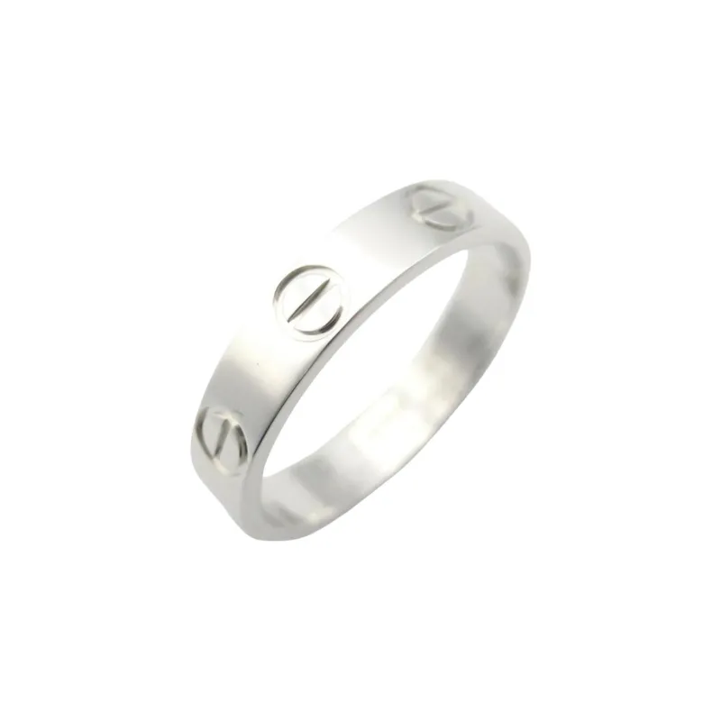 CARTIER 18K White Gold Rings Women's Silver-1