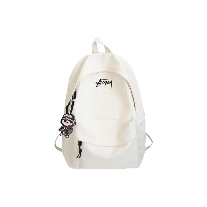 ADOONGA Canvas Backpack Regular Unisex Black-4