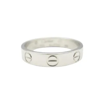 CARTIER 18K White Gold Rings Women's Silver