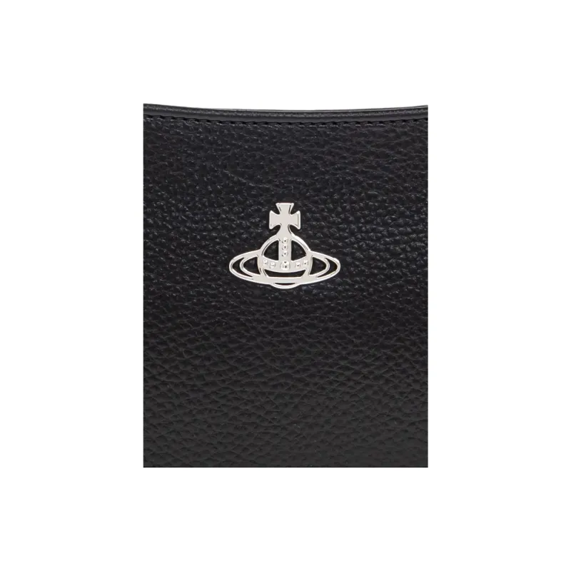Vivienne Westwood Orb plaque Leather Shoulder Bag-3