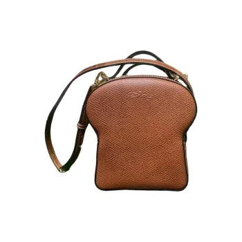 LONGCHAMP Cow Leather Shoulder Bag Women's Brown