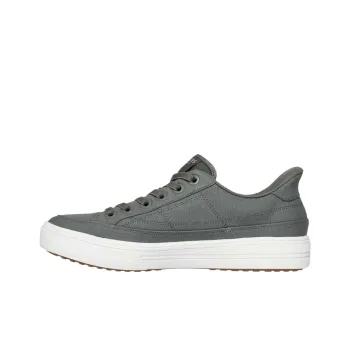Skechers Arch Fit Arcade See Ya There Abrasion Resistant Low Top Canvas Shoes Men's Gray