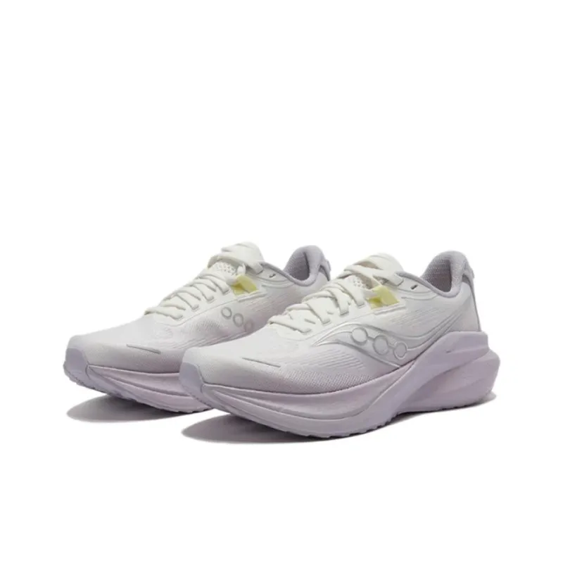 Saucony Anti Slip Wear Resistant Low Top Running Shoes Men's Purple White-2
