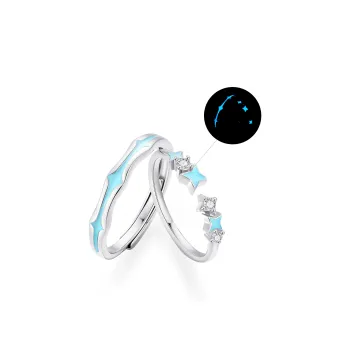 ZSY Silver 925 Ring Couple Rings Unisex