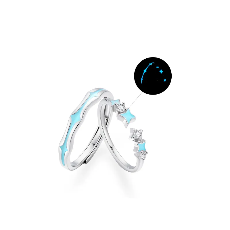 ZSY Silver 925 Ring Couple Rings Unisex-0