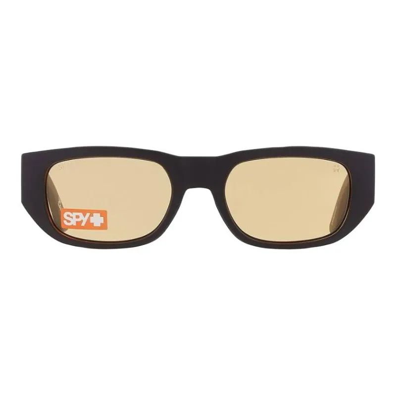 SPY Plastic Rectangular Sunglasses Unisex Black-1