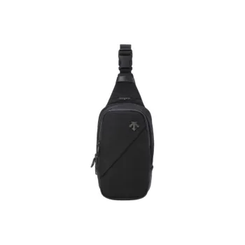 DESCENTE Nylon Sling Bag Unisex Black