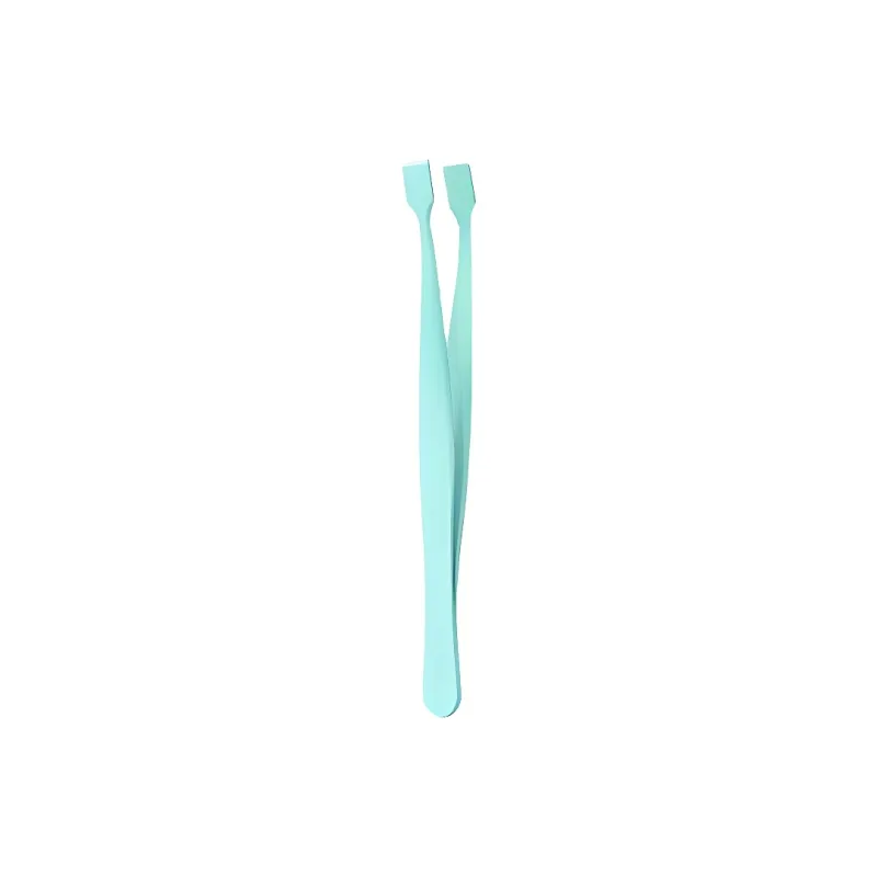 ZHENZI Eyelash Mascara Exclusive Tweezers Exclusive High Precision Large Flat Head Easy to Hold Tweezers Makeup Tool-3