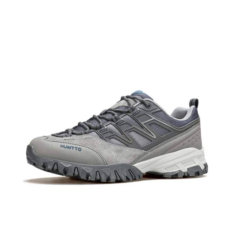 HUMTTO Cushioning Slip Resistant Balance Low Top Hiking Shoes Men's Dark Gray-1