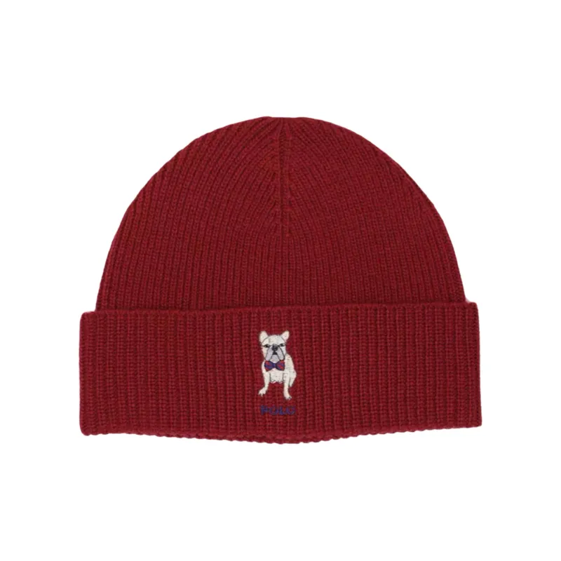 Polo Ralph Lauren Recycled Nylon, Acrylic Fiber, Wool Beanies Unisex Red-0