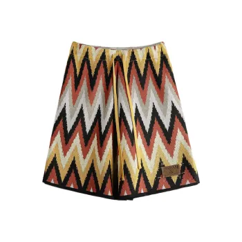 MADEN Cargo Shorts Men Indian All Over Print