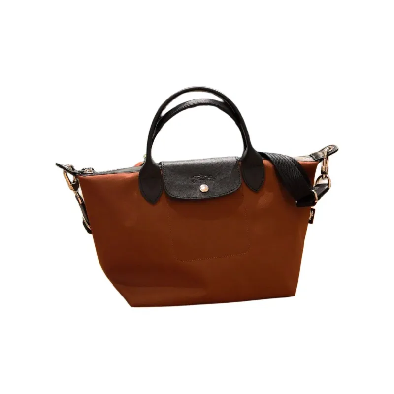 LONGCHAMP Le Pliage Energy Canvas Tote Bag, Shopping Bag, Crossbody Bag, Handbag Women's Chocolate-1