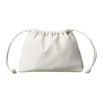 CALVIN KLEIN Artificial Leather Crossbody Bag, Shoulder Bag Regular Women's Goose White