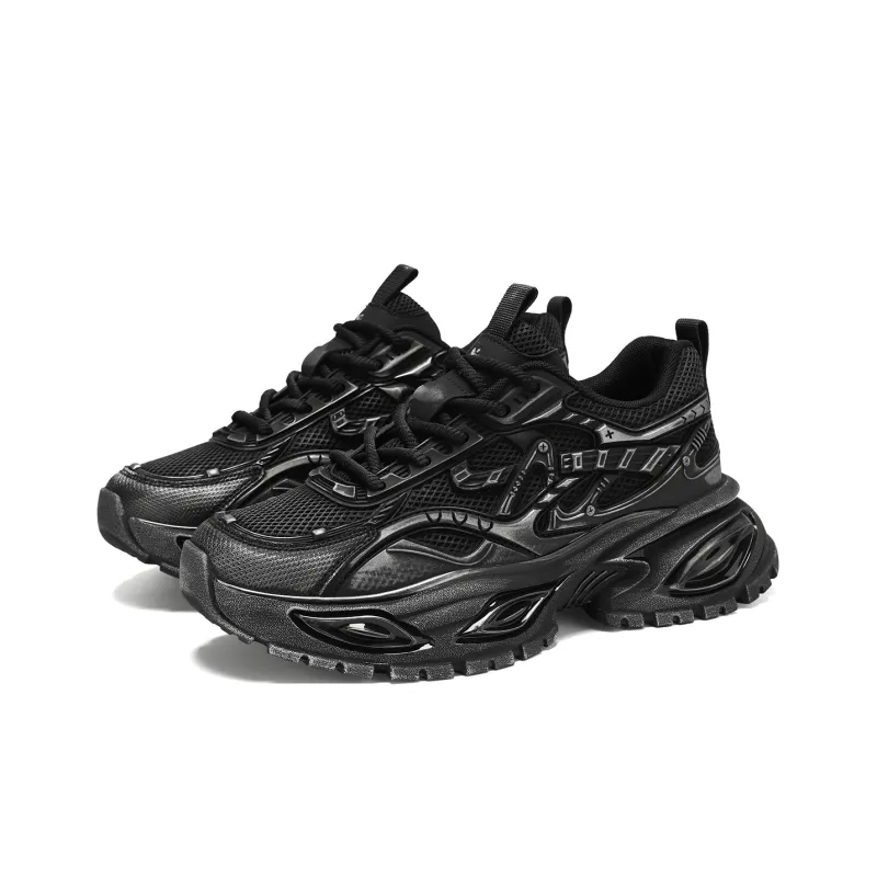 U.S. POLO ASSN. Chunky Sneakers Men's Black Silver-1