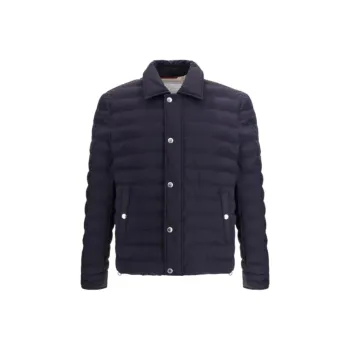 Brunello Cucinelli Jackets & Coats Men's Marine Blue