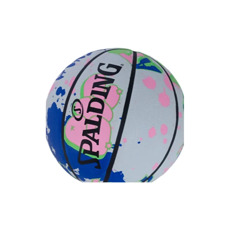 SPALDING Rubber Basketball Multicolor Size 7 Training Unisex-1