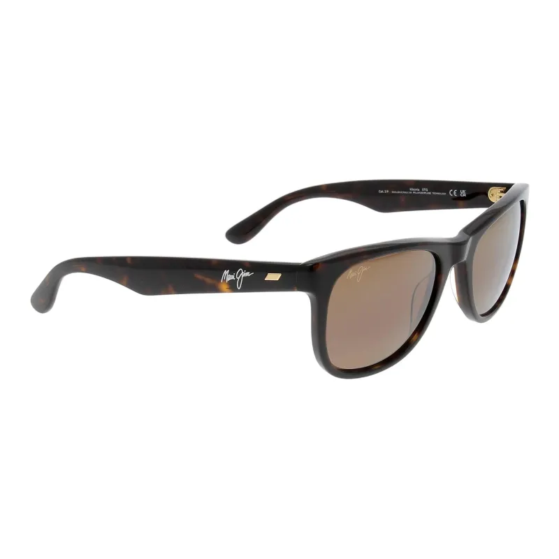 Maui Jim Injection Molded Nylon Square Sunglasses Unisex Brown-1
