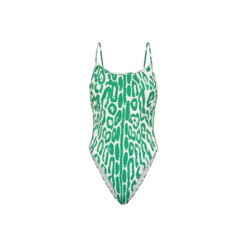 TF One piece Swimsuit Women's Green White