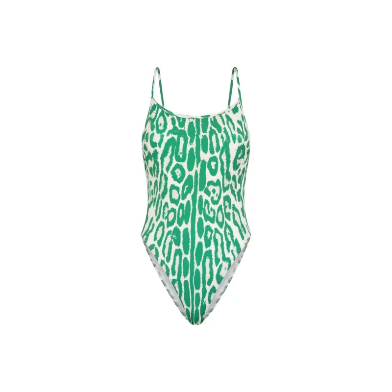 TF One piece Swimsuit Women's Green White-0