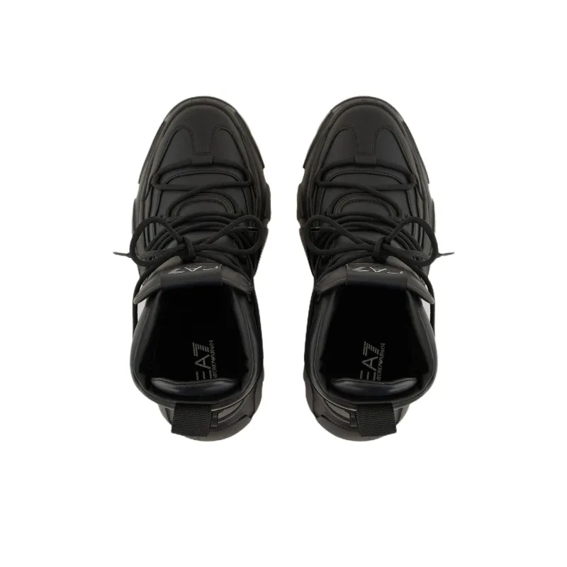 EMPORIO ARMANI EA7 Flakes Ankle Boots Women's Black-3