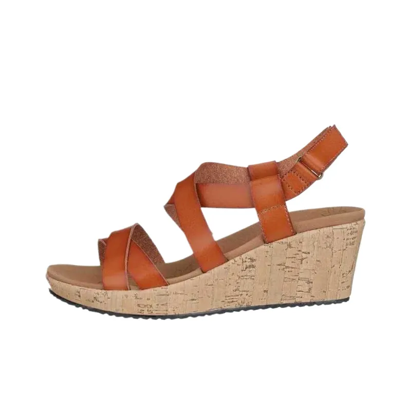 Skechers Beverlee One Strap Sandals Women's Brown-0