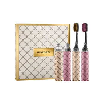 HENKE Innovative Soft Fleece Edge Lipstick Toothbrushes Business Travel Portable Good Looking