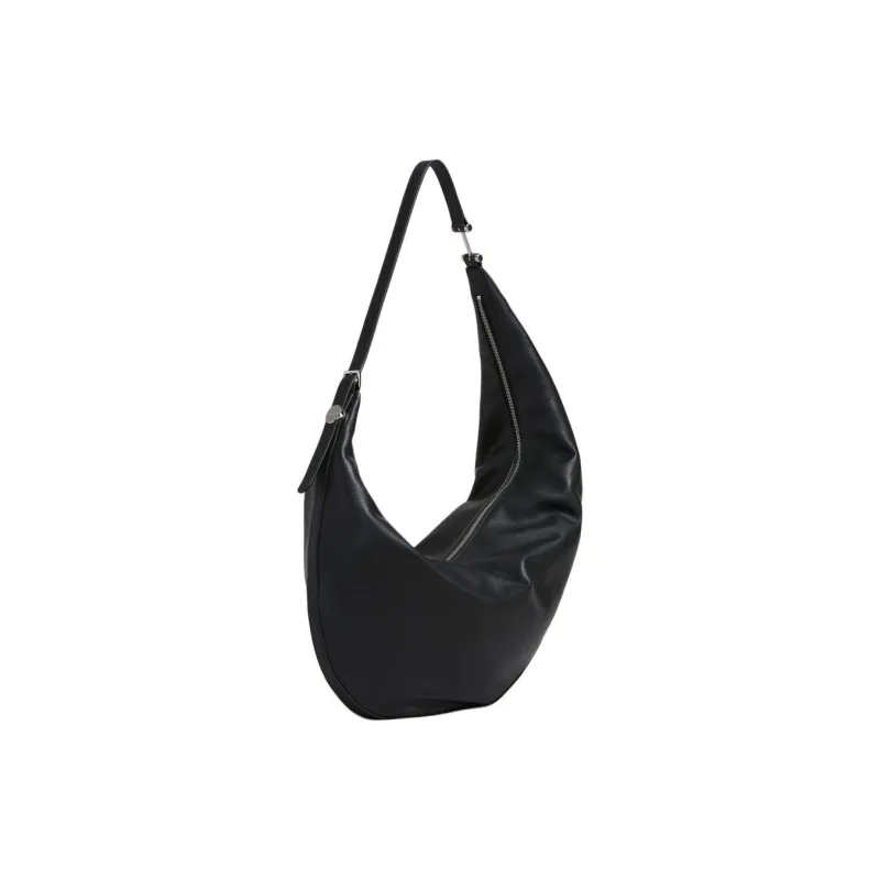 MARNI Calfskin Crescent Bag Shoulder Bag Medium Size Women's Black-1
