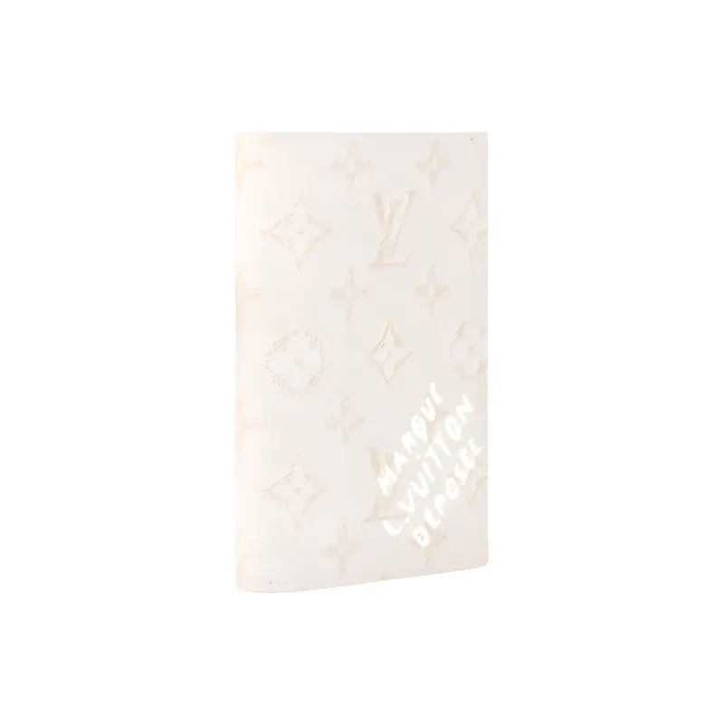 LOUIS VUITTON Coated Canvas Passport Holder Unisex White-1