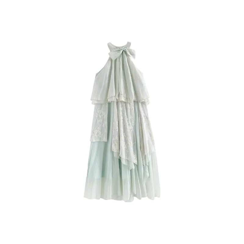 ERIRI Sleeveless Dresses Women's Aqua Blue-1