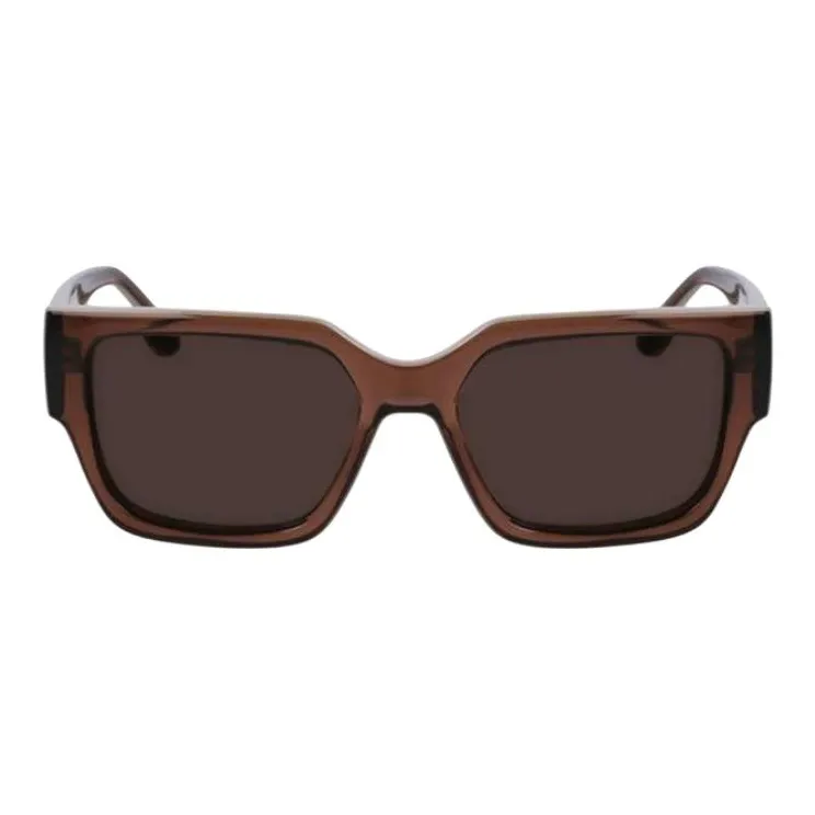 KARL LAGERFELD Rectangular Sunglasses Unisex Brown-1