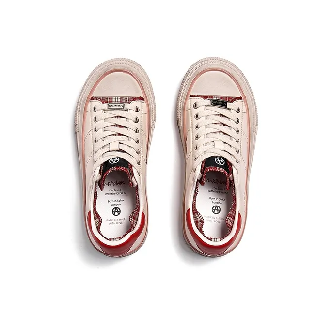 Acupuncture Abrasion Resistant Lightweight Breathable Height Increasing Low Top Skateboard Shoes Women's-7