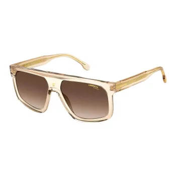 CARRERA Acetate Metal Rectangular Sunglasses Unisex Beige