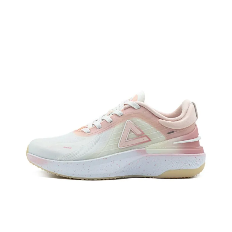 PEAK Classic Heritage Cushioning, Slip Resistant, And Abrasion Resistant Low Top Casual Running Shoes Women's Pink-0
