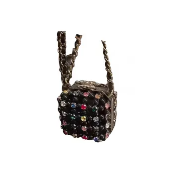 CHANEL Glazed Pearls With Rhinestone Evening Bag, Crossbody Bag, Shoulder Bag Trumpets Women's Black & Multicolor