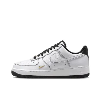Nike Air Force 1 Abrasion Resistant Breathable Low Top Skateboard Shoes Women's Black White