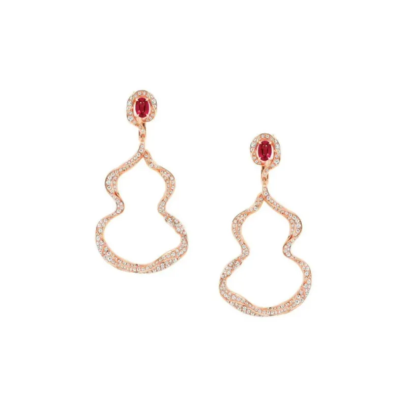 Qeelin Wulu Diamond Earrings Unisex Rose Gold-0