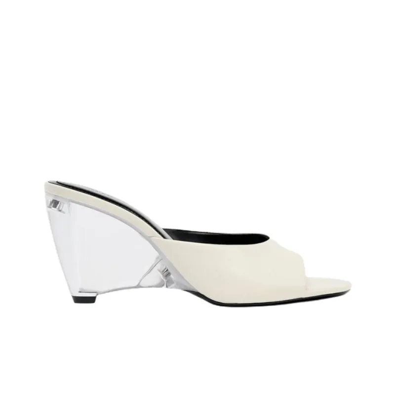 ZARA Abrasion Resistant Slide Slippers Women's Light Beige Yellow-1