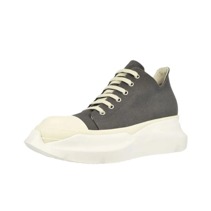 Rick Owens DRKSHDW Abstract Low Top Canvas Shoes Men's Dark Gray-2