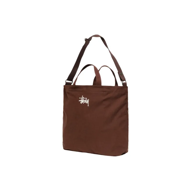 Stussy Cotton Handbag, Shoulder Bag, Crossbody Bag Unisex Brown-1