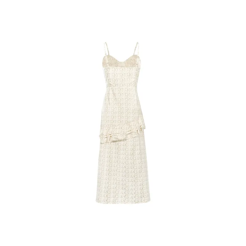 7 SEVFUN Slip Dress Women's White-1