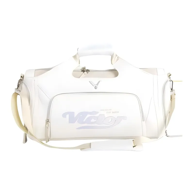 VICTOR PU Travel Bag Unisex White & Jade Lotus White-0