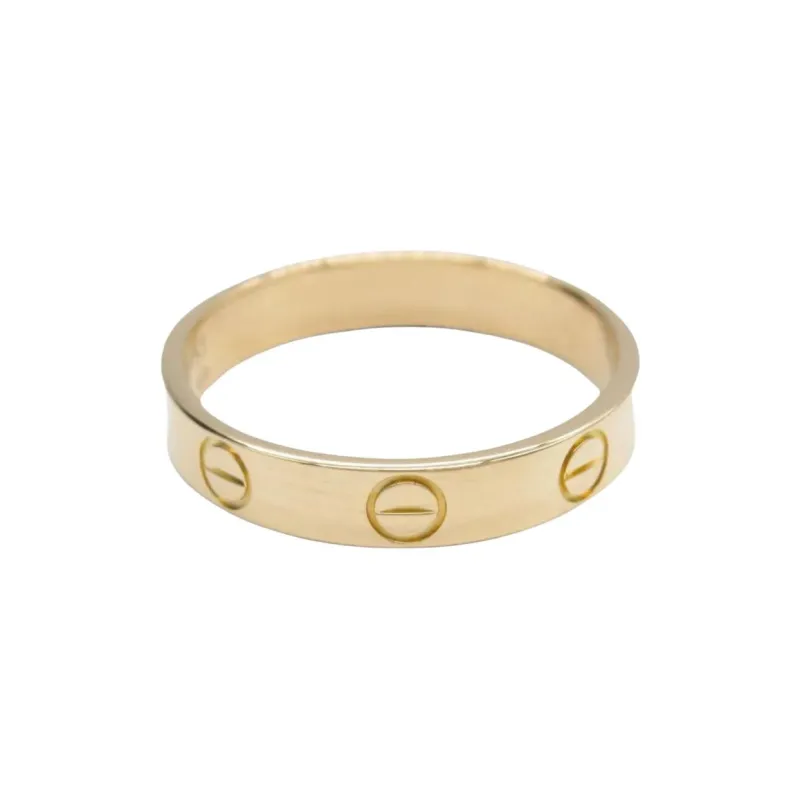Cartier 2010s 18K Rose Gold Mini Love Ring-0
