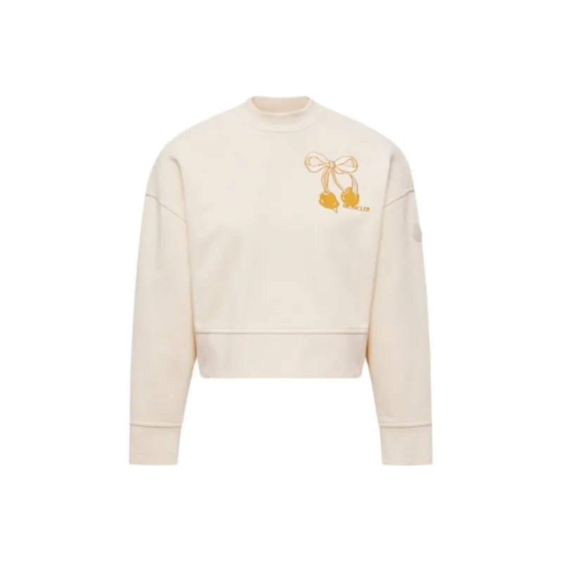 Moncler Sweatshirts Women's Ivory White-0