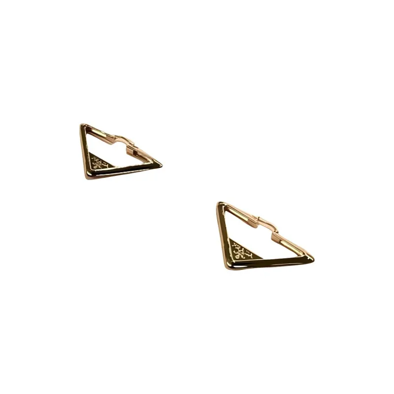 PRADA Metal Earrings Men's Gold-0