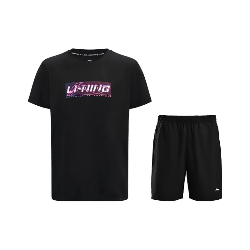 LiNing Badminton Series Casual Sportswear Unisex Black-0